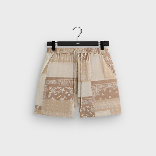 Men Kith Kith Silk Lyocell Bandana Cedar Short - Canvas