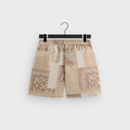Men Kith Kith Silk Lyocell Bandana Cedar Short - Canvas