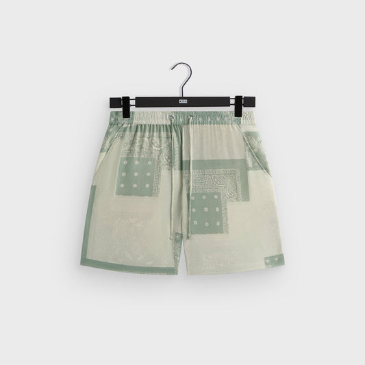 Men Kith Kith Silk Lyocell Bandana Cedar Short - Realm