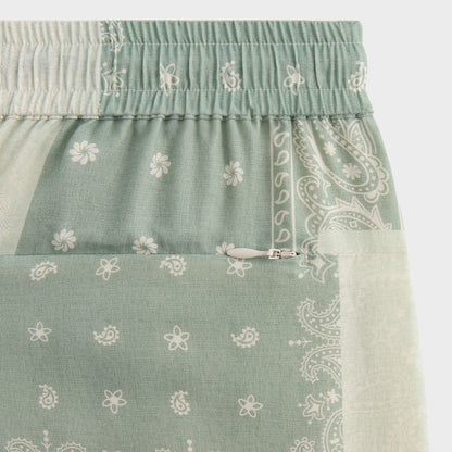 Men Kith Kith Silk Lyocell Bandana Cedar Short - Realm
