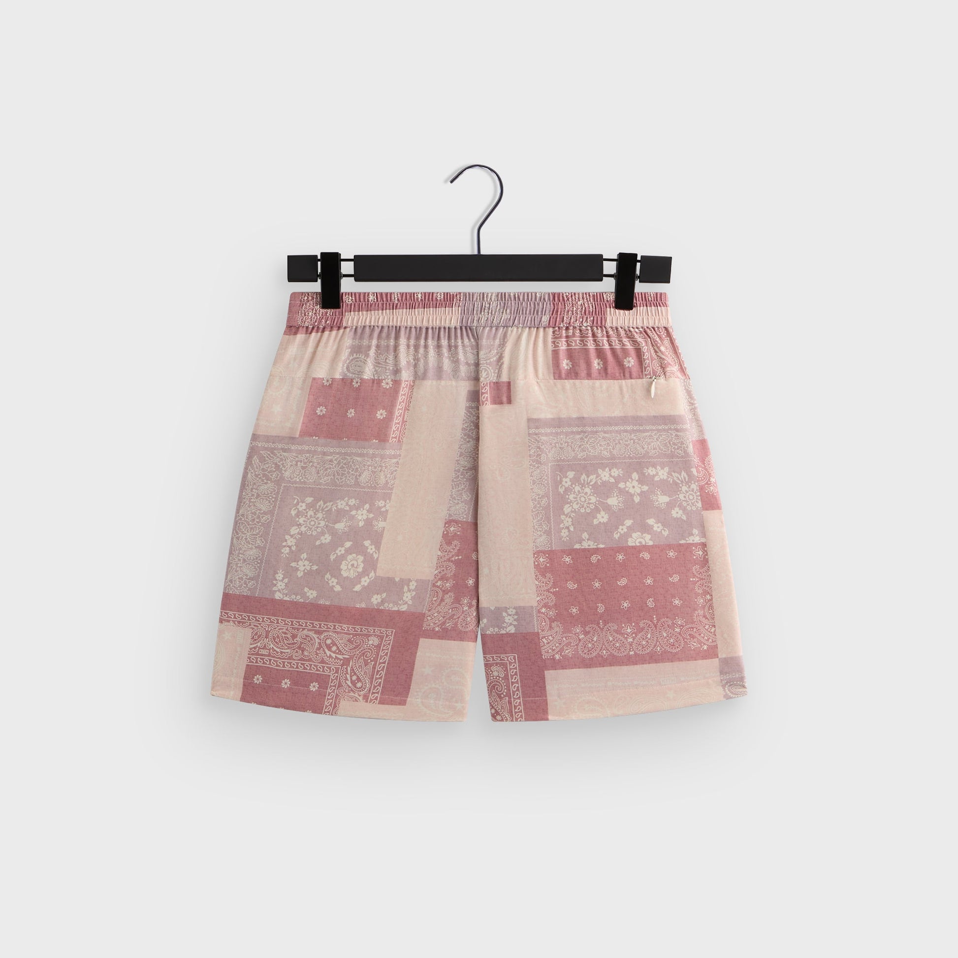Men Kith Kith Silk Lyocell Bandana Cedar Short - Pink Opal