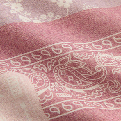 Men Kith Kith Silk Lyocell Bandana Cedar Short - Pink Opal