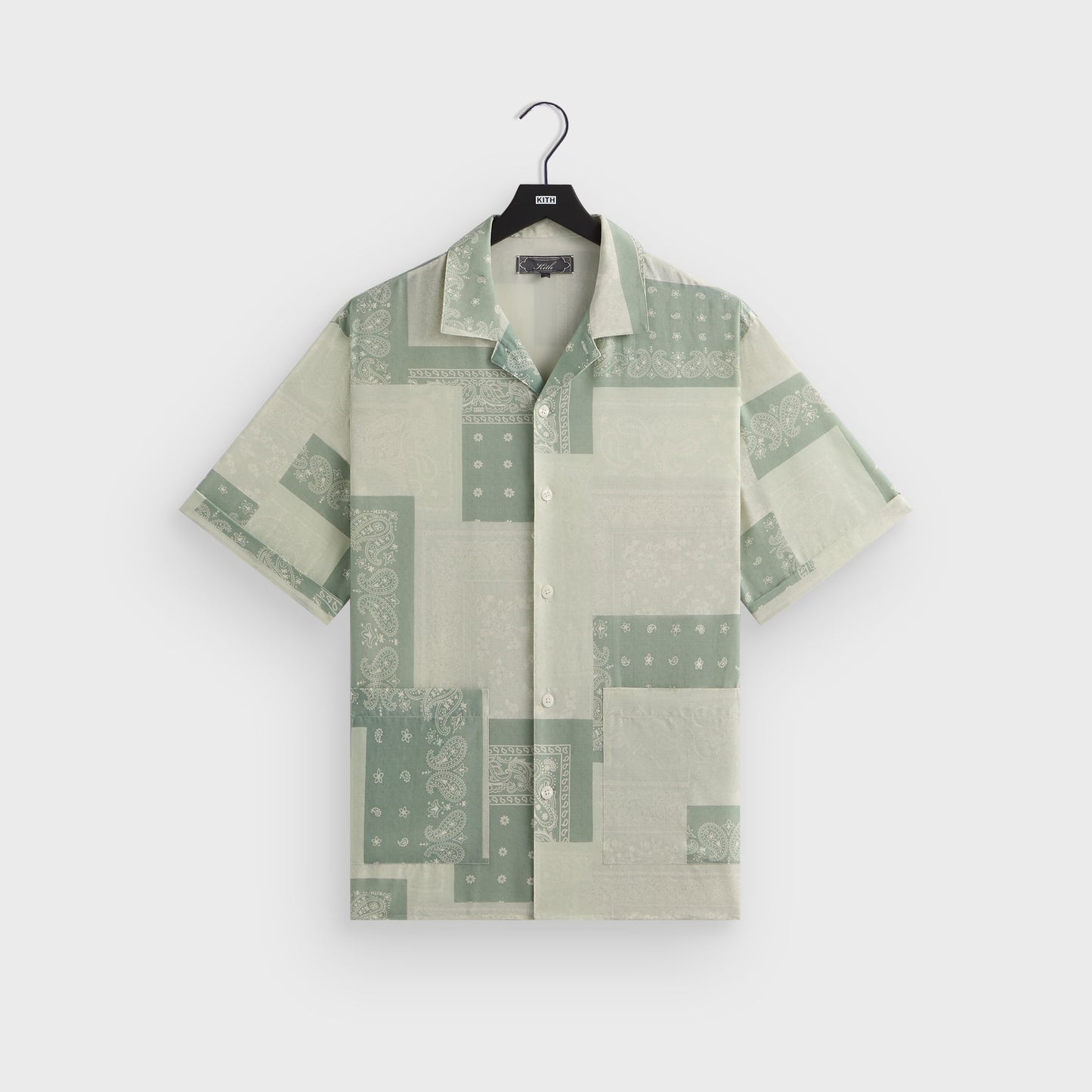 Men Kith Kith Silk Lyocell Bandana Reade Shirt - Realm
