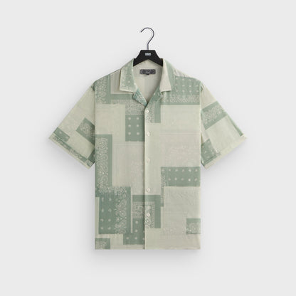 Men Kith Kith Silk Lyocell Bandana Reade Shirt - Realm