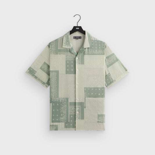Men Kith Kith Silk Lyocell Bandana Reade Shirt - Realm