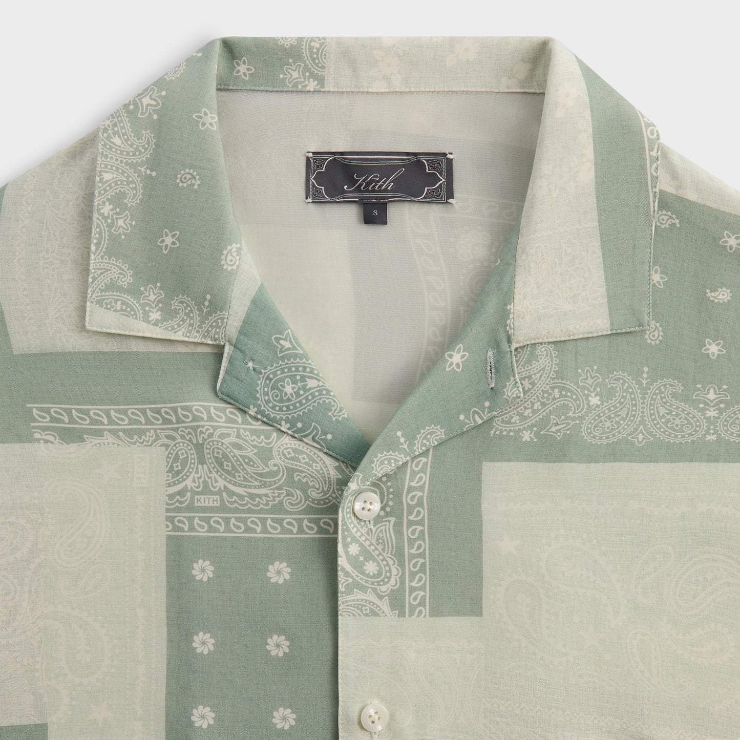 Men Kith Kith Silk Lyocell Bandana Reade Shirt - Realm