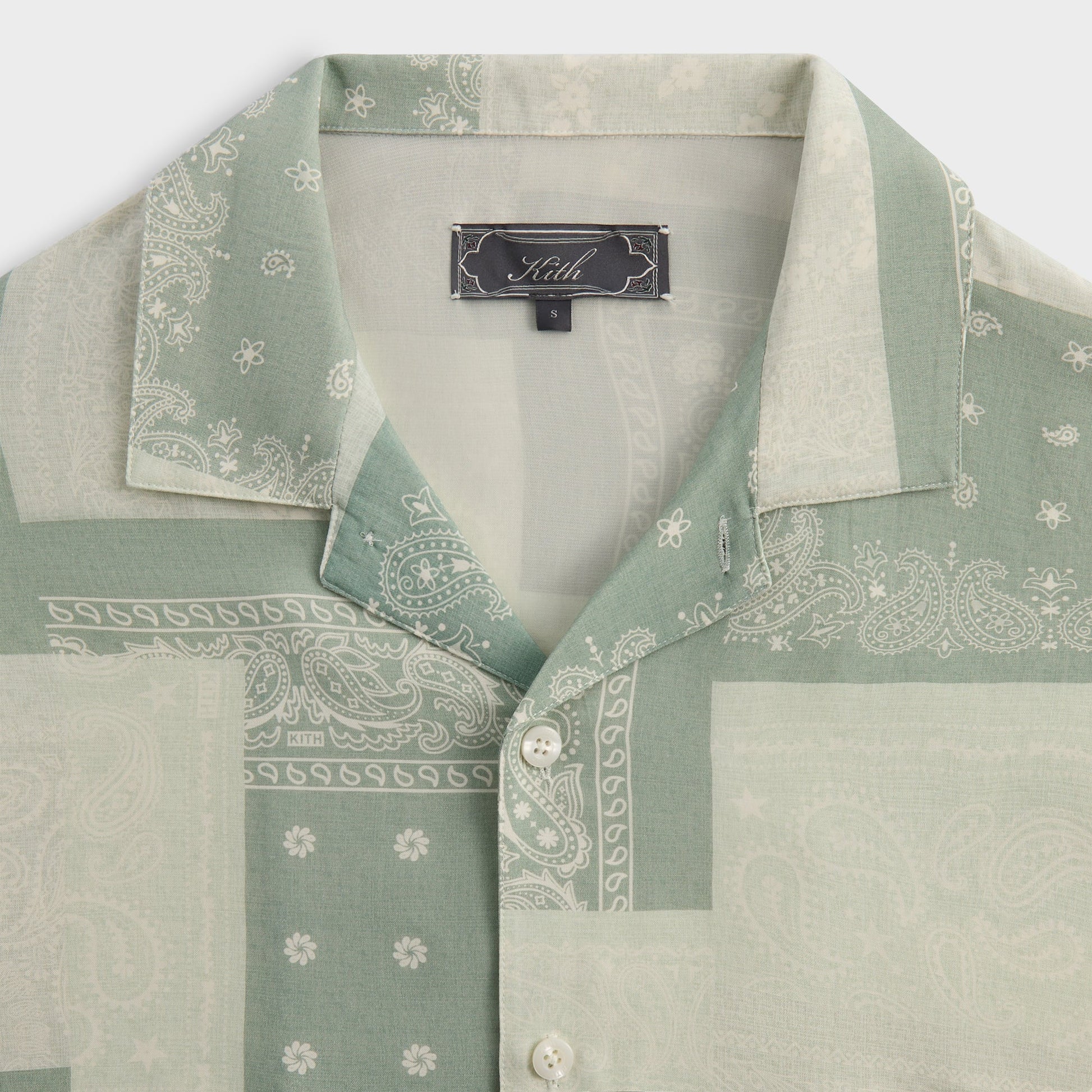 Men Kith Kith Silk Lyocell Bandana Reade Shirt - Realm