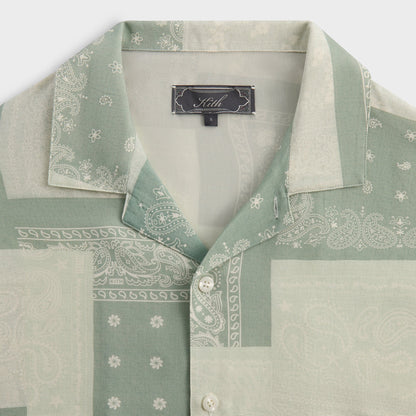 Men Kith Kith Silk Lyocell Bandana Reade Shirt - Realm