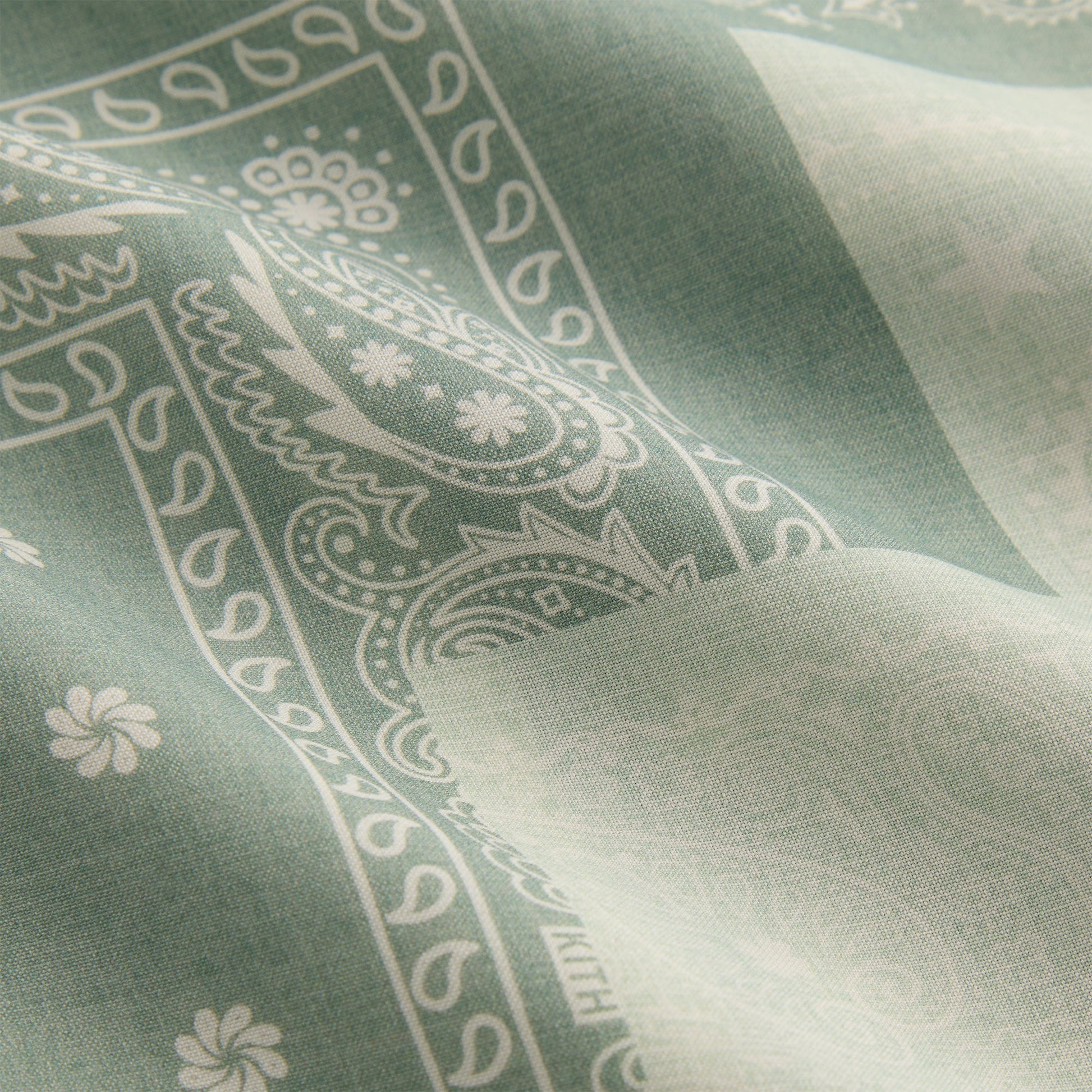 Men Kith Kith Silk Lyocell Bandana Reade Shirt - Realm