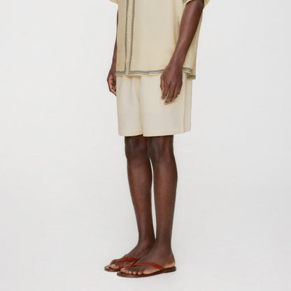 Men Kith Kith Micro Waffle Graham Short - Sandrift
