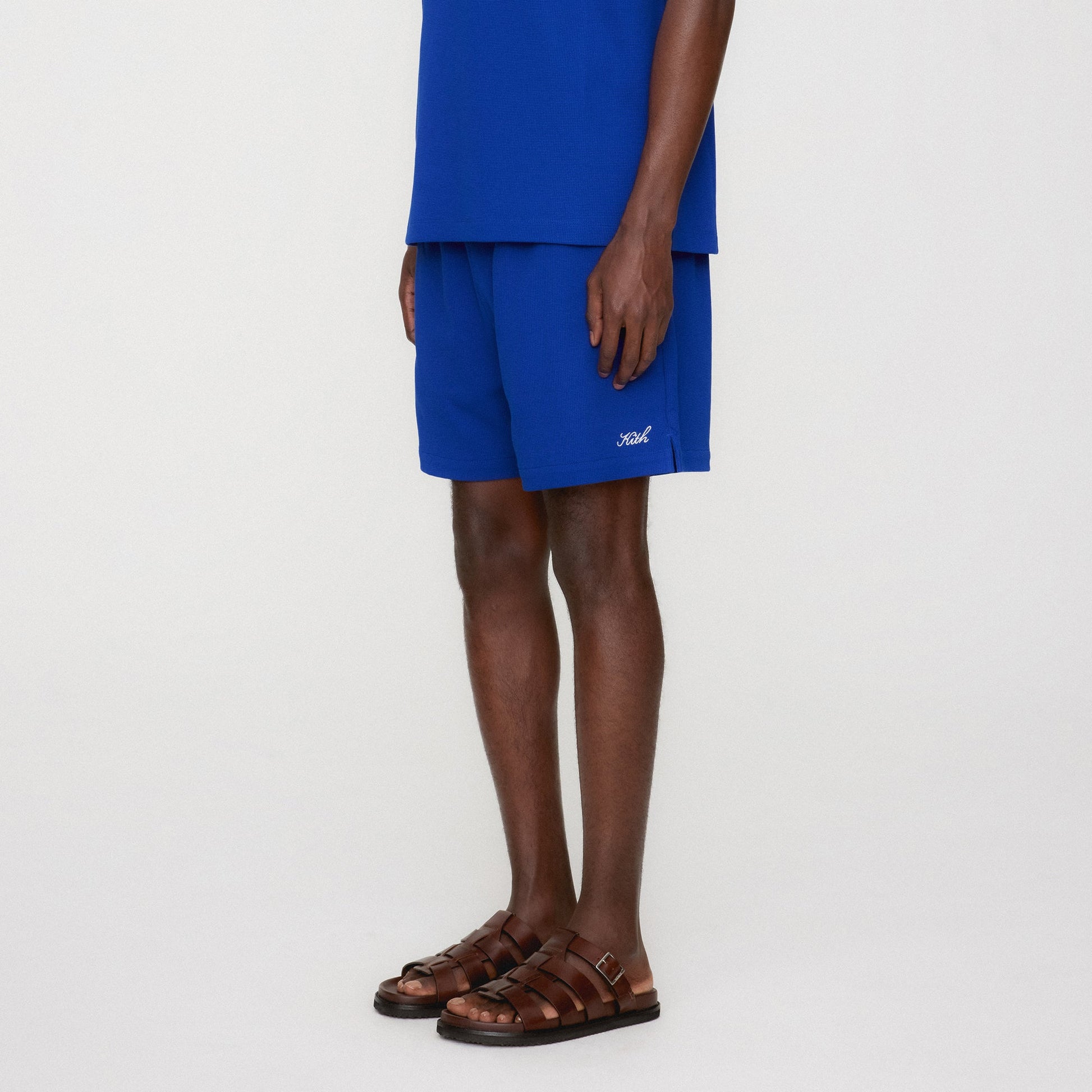 Men Kith Kith Micro Waffle Graham Short - Cyclone