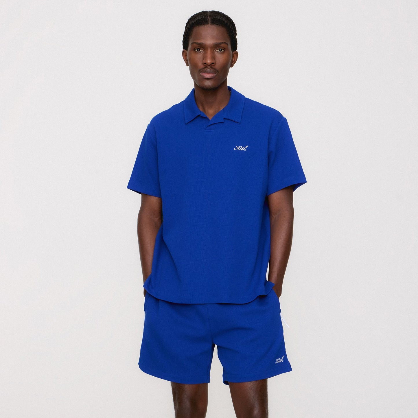 Men Kith Kith Micro Waffle Graham Short - Cyclone