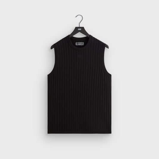 Men Kith Kith Rhys Knit Stripe Vest - Black