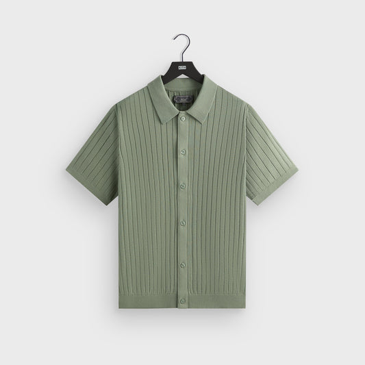 Men Kith Kith Rhys Knit Stripe Buttondown - Pavilion