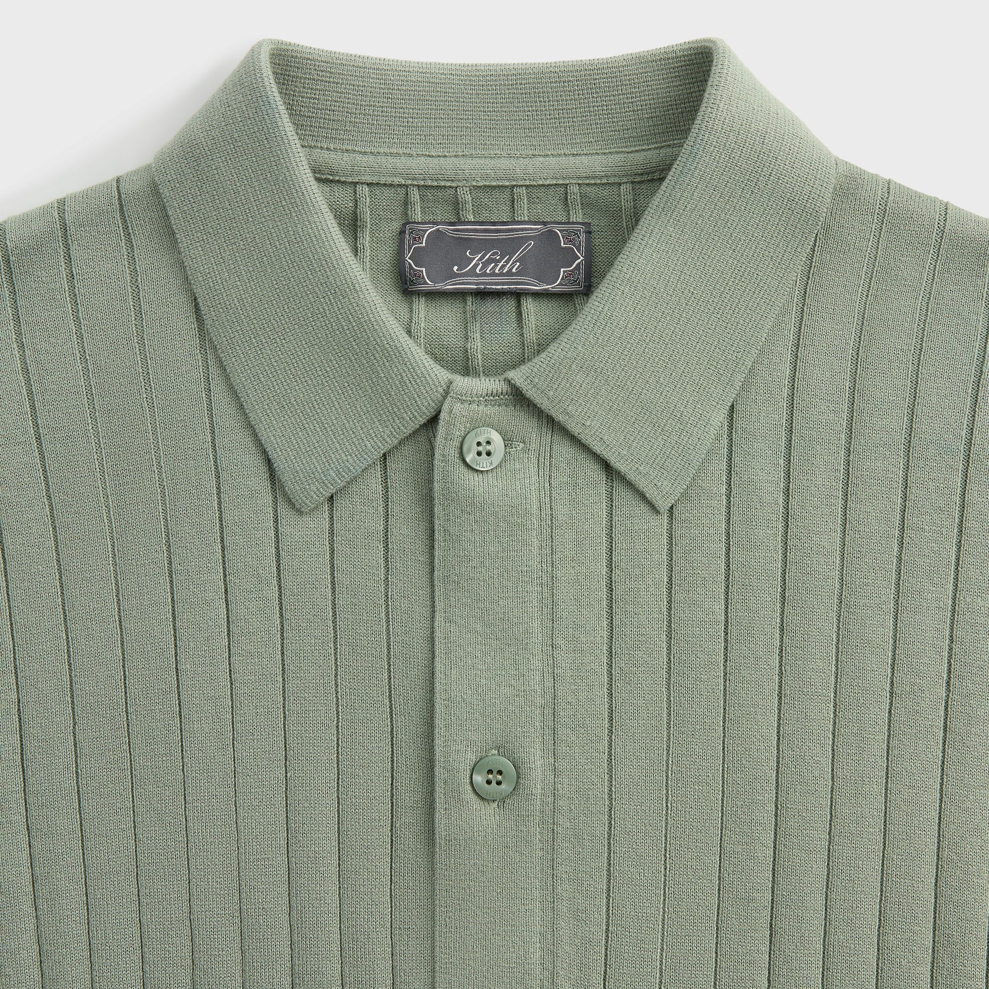 Men Kith Kith Rhys Knit Stripe Buttondown - Pavilion