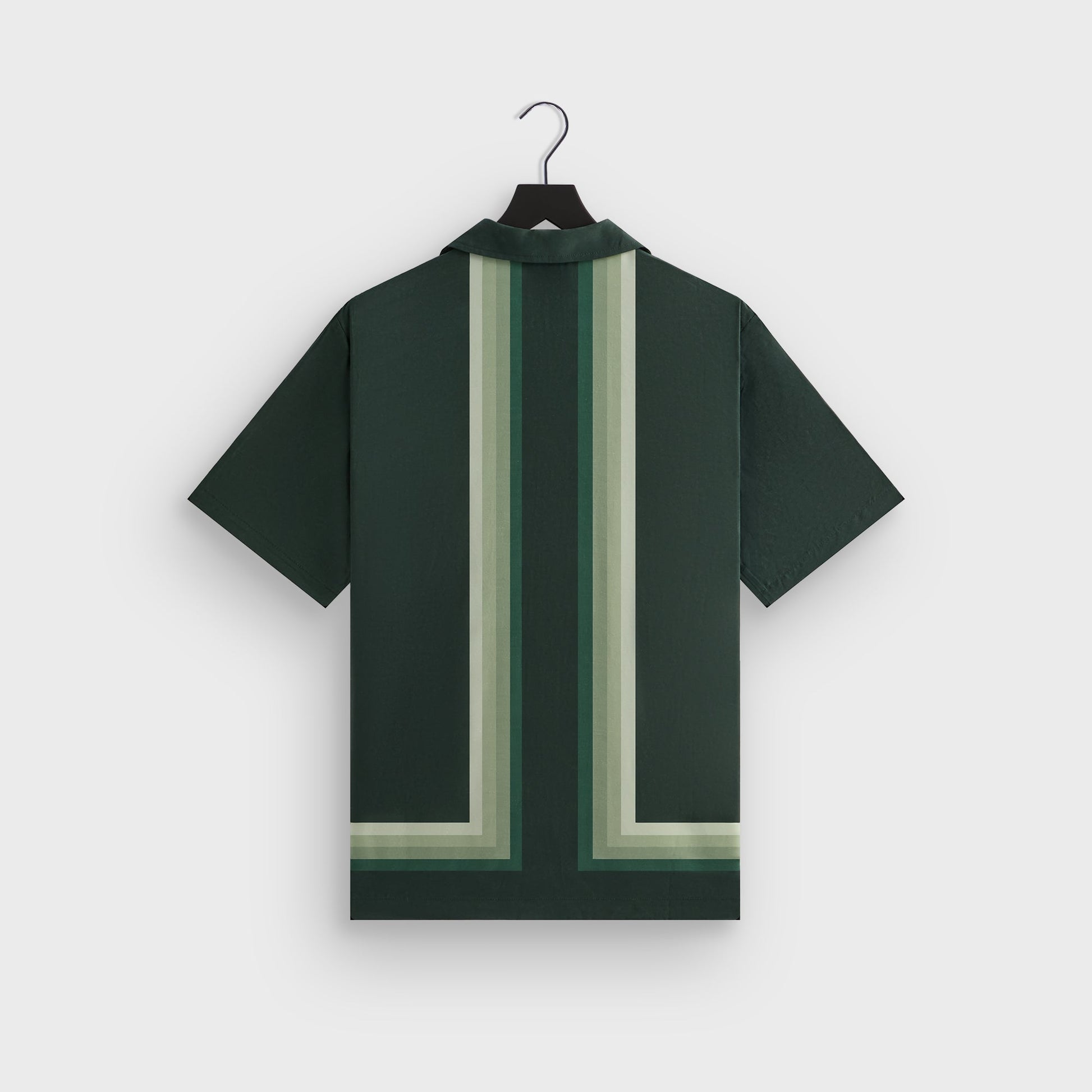 Men Kith Kith Border Stripe Thompson Camp Collar Shirt - Stadium
