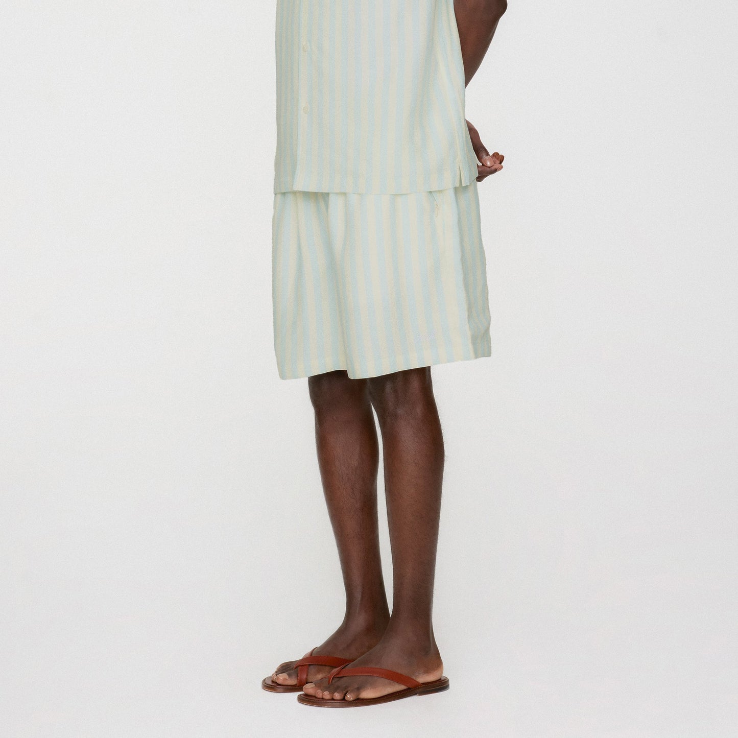 Men Kith Kith Striped Cedar Short - Light Indigo