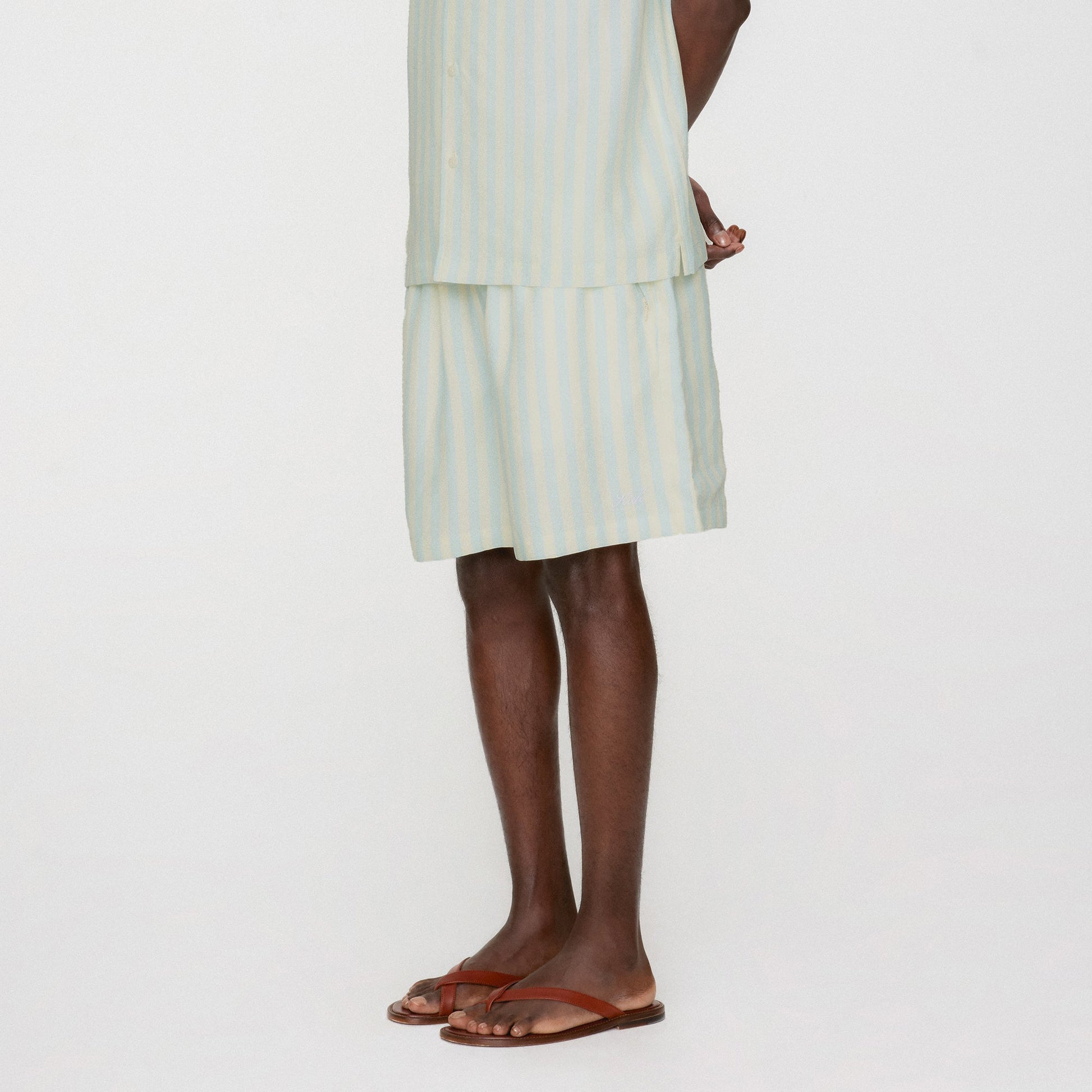 Men Kith Kith Striped Cedar Short - Light Indigo