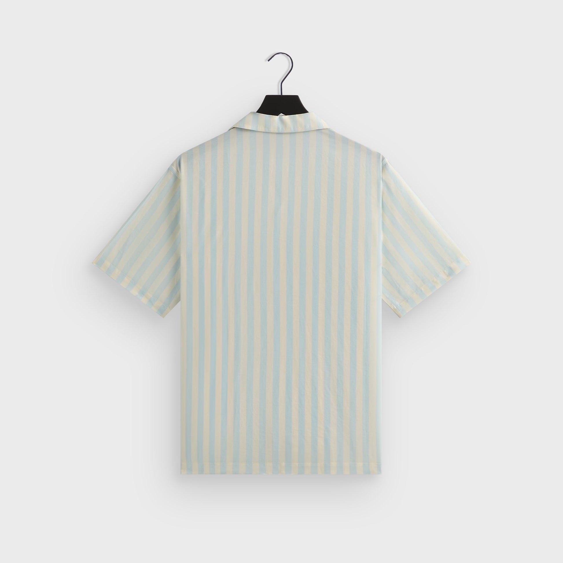 Men Kith Kith Striped Thompson Camp Collar Shirt - Light Indigo
