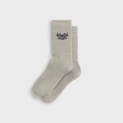 Men Kith Kith Pegasus Crew Sock - Light Heather Grey