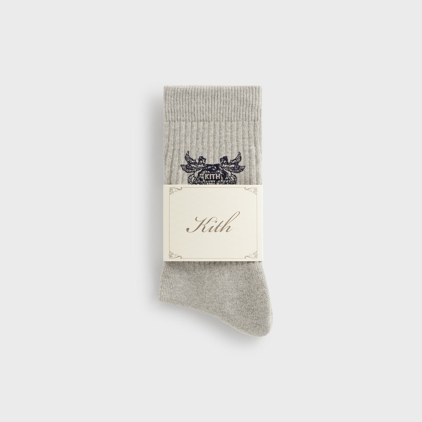 Men Kith Kith Pegasus Crew Sock - Light Heather Grey