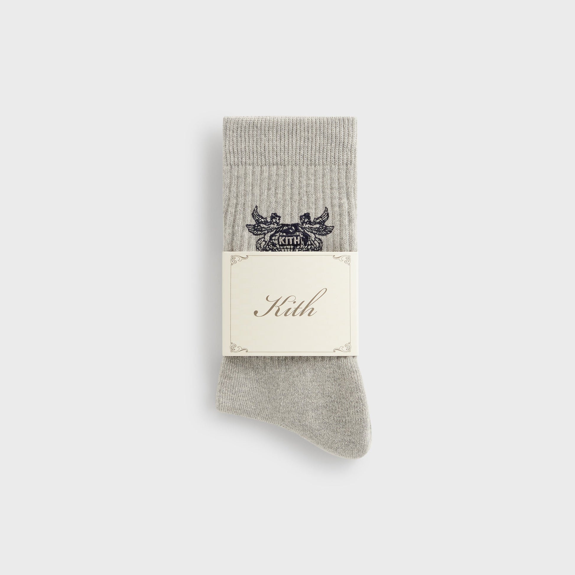 Men Kith Kith Pegasus Crew Sock - Light Heather Grey