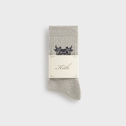 Men Kith Kith Pegasus Crew Sock - Light Heather Grey