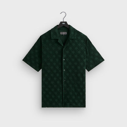 Men Kith Kith Monogram Terry Thompson Camp Collar Shirt - Stadium