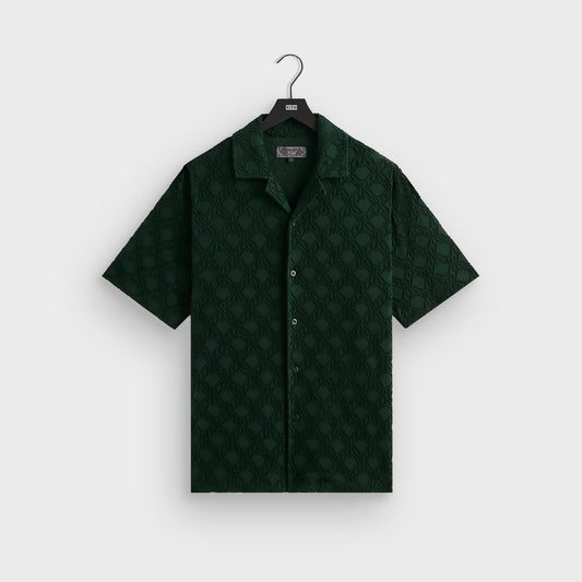 Men Kith Kith Monogram Terry Thompson Camp Collar Shirt - Stadium