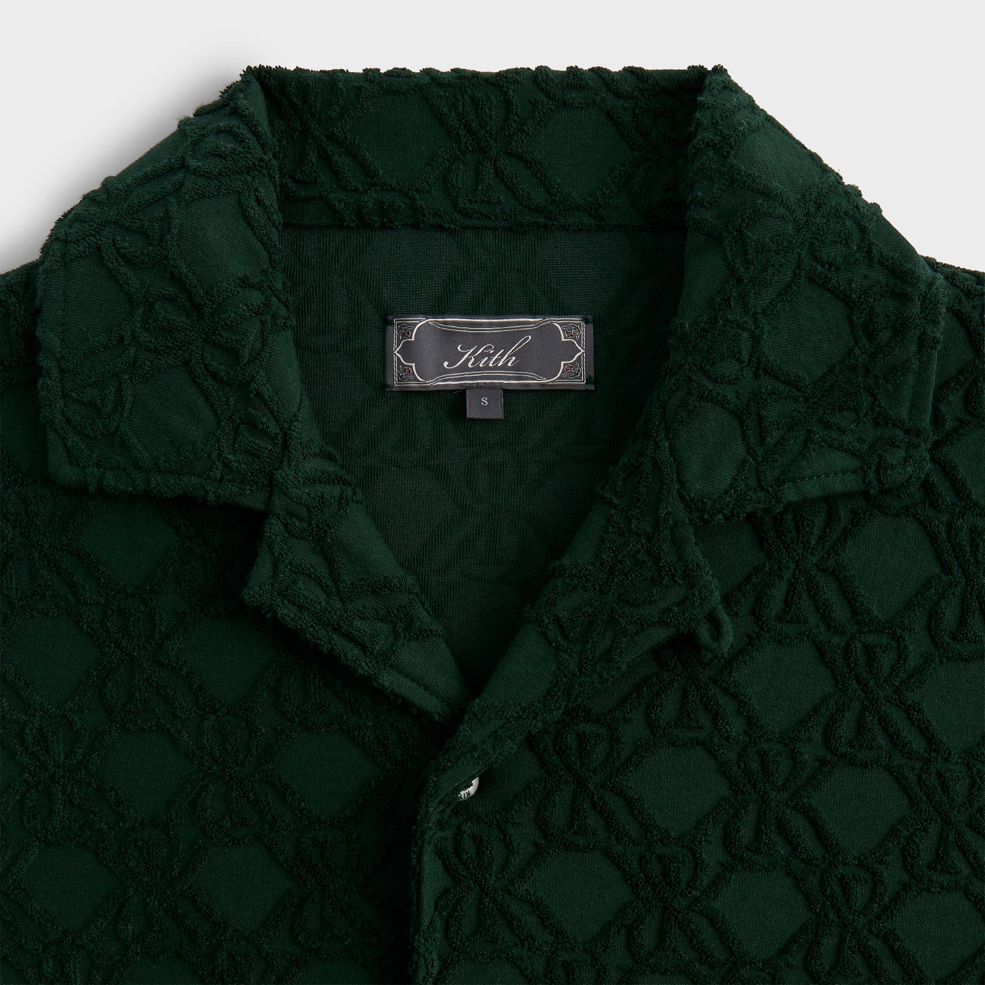Men Kith Kith Monogram Terry Thompson Camp Collar Shirt - Stadium