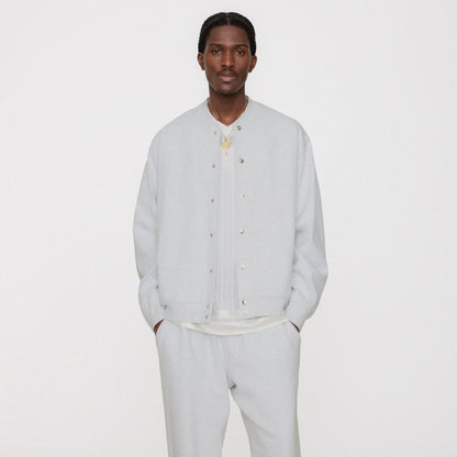 Men Kith Kith Marvin Bomber Jacket - Light Heather Grey