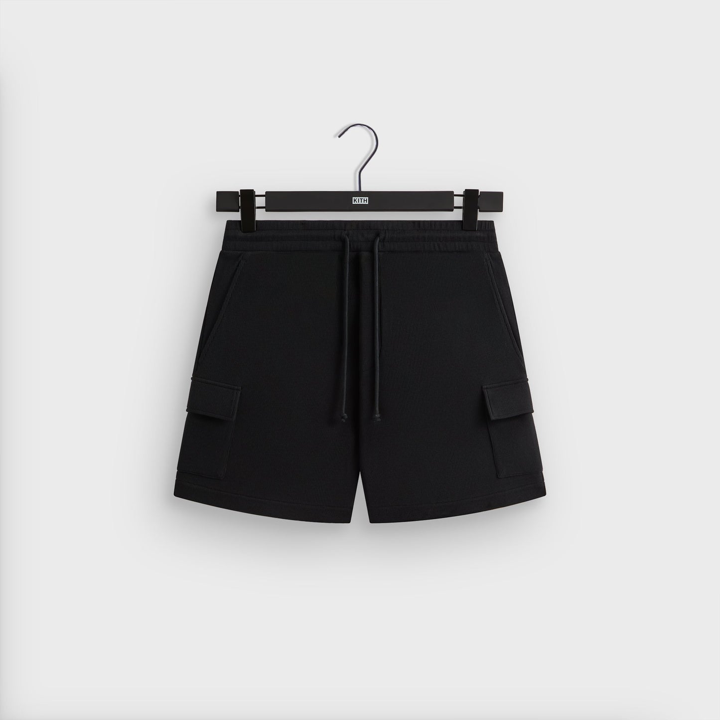 Men Kith Kith Micro Waffle Fairfax Cargo Short - Black