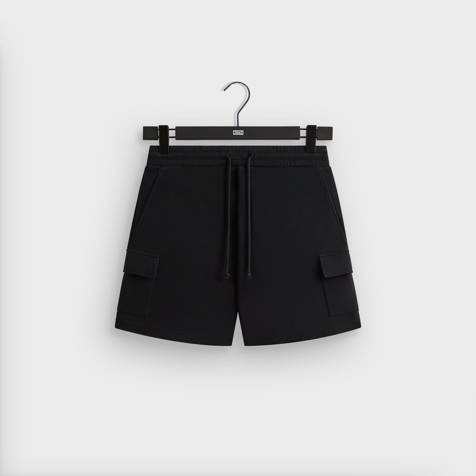 Men Kith Kith Micro Waffle Fairfax Cargo Short - Black