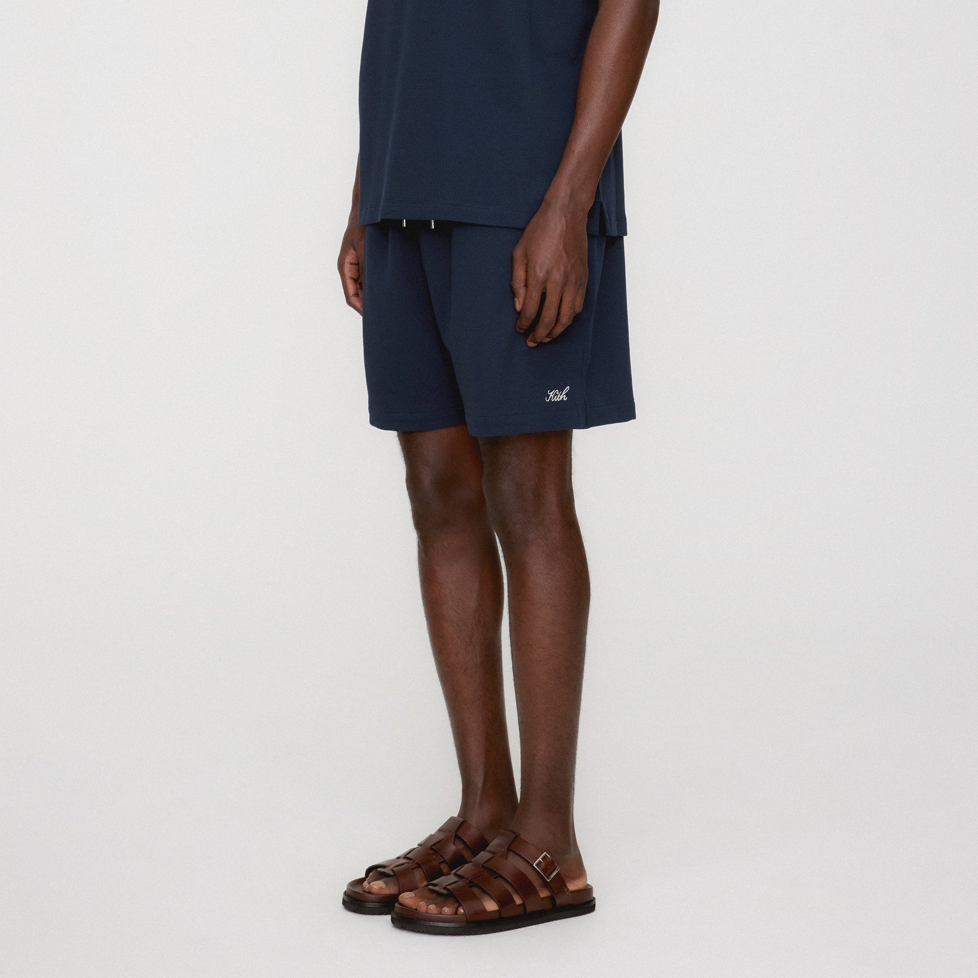 Men Kith Kith Micro Waffle Graham Short - Nocturnal