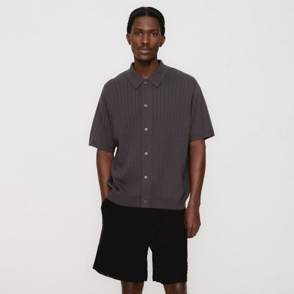Men Kith Kith Rhys Knit Stripe Buttondown - Shift