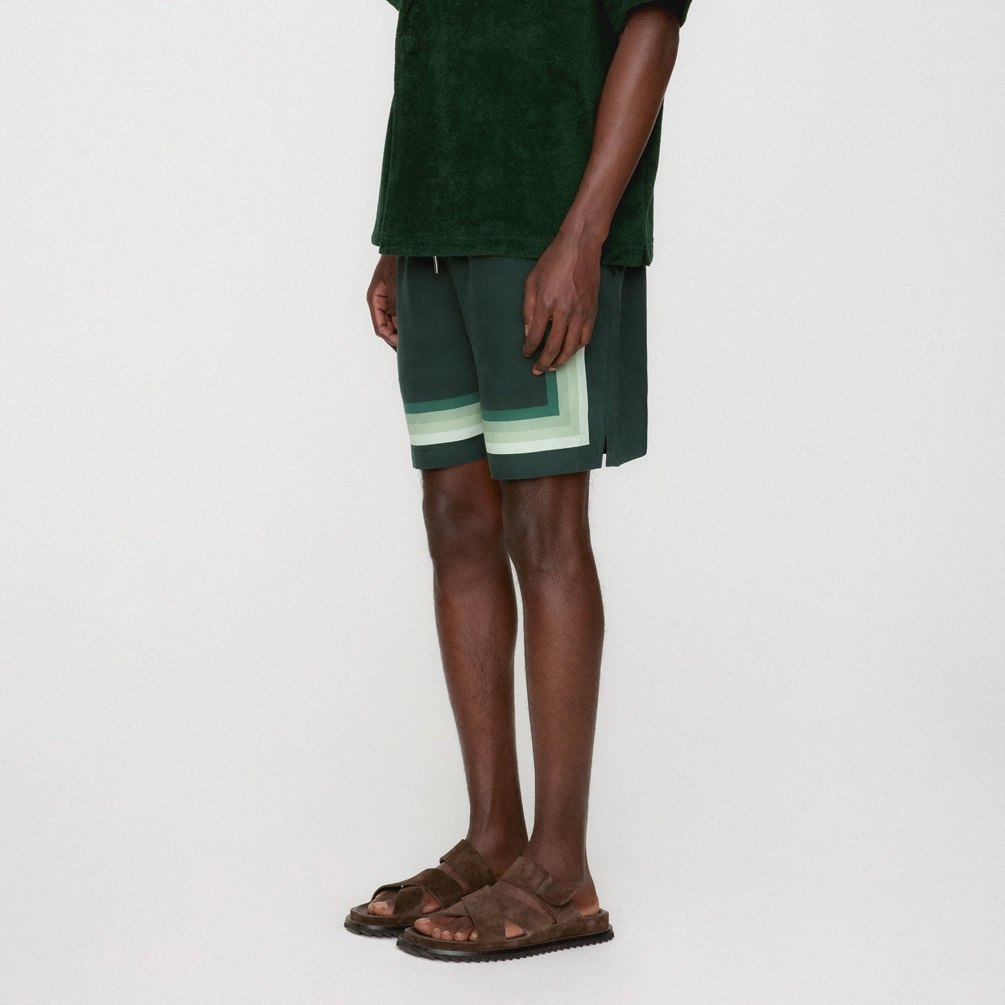 Men Kith Kith Border Stripe Active Short - Stadium