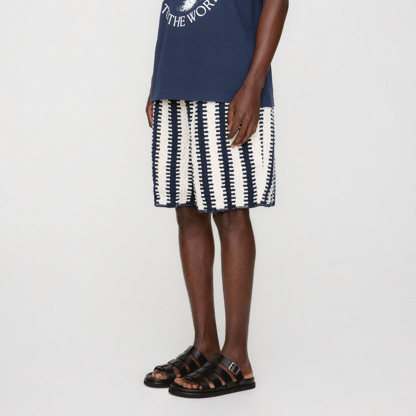 Men Kith Kith Crochet Curtis Short - Nocturnal