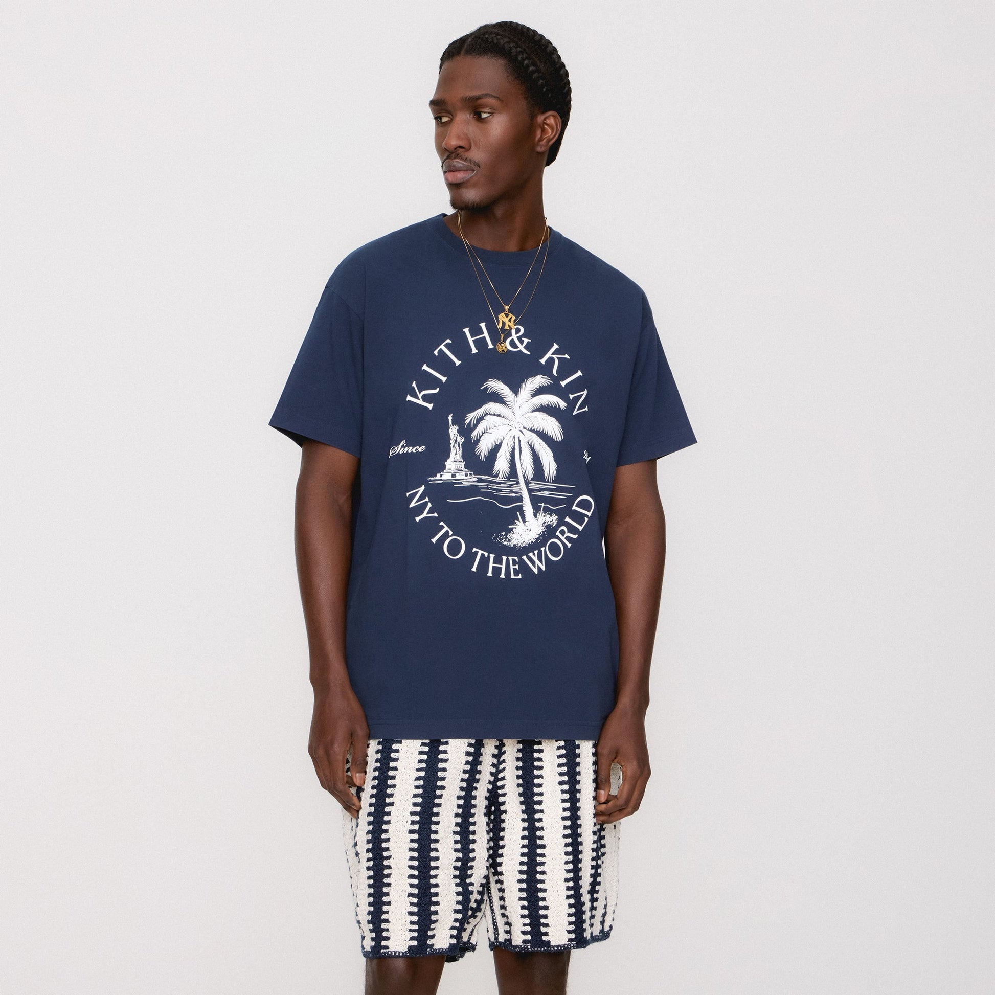 Men Kith Kith Crochet Curtis Short - Nocturnal