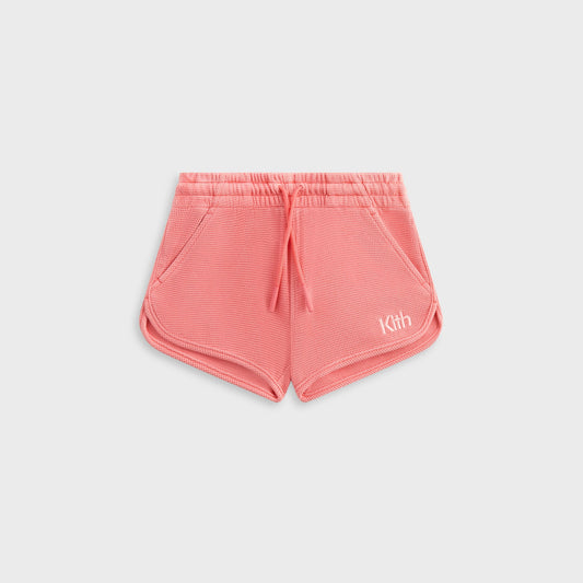 Kids Kith Kith Kids Waffle Jordyn Short - Dawn