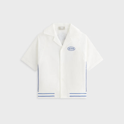 Kids Kith Kith Kids Seersucker Landon Souvenir Shirt - Silk