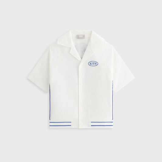 Kids Kith Kith Kids Seersucker Landon Souvenir Shirt - Silk