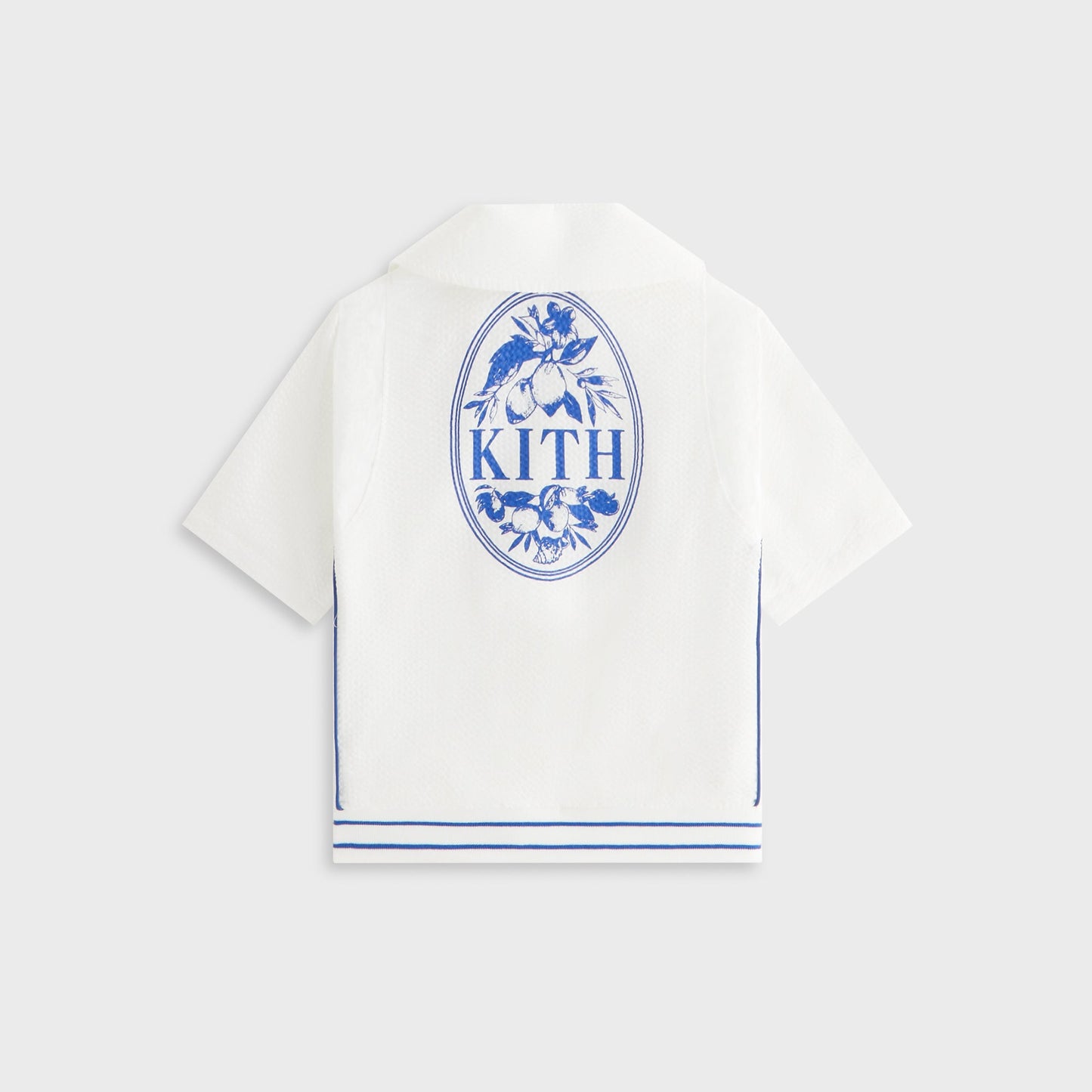 Kids Kith Kith Kids Seersucker Landon Souvenir Shirt - Silk