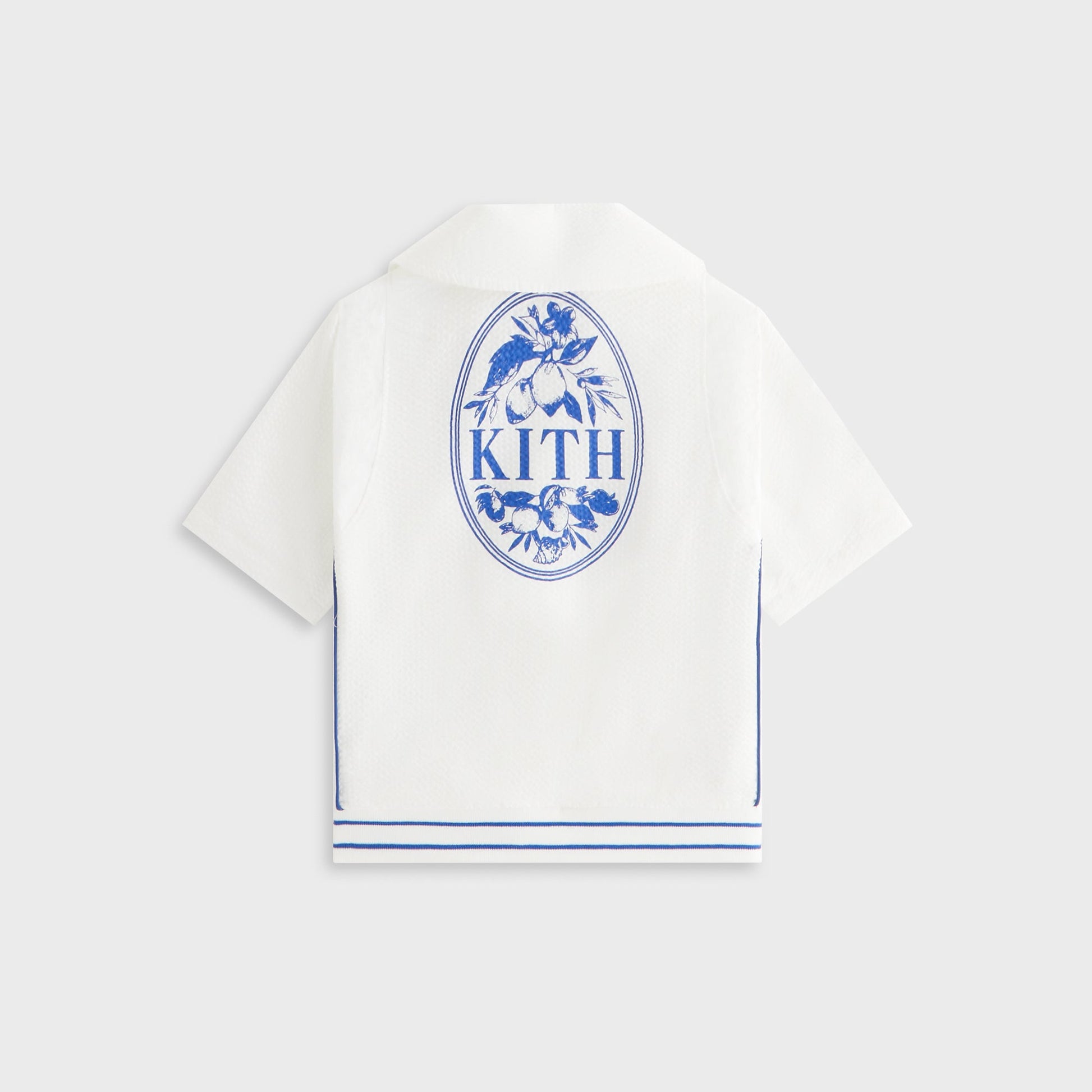 Kids Kith Kith Kids Seersucker Landon Souvenir Shirt - Silk