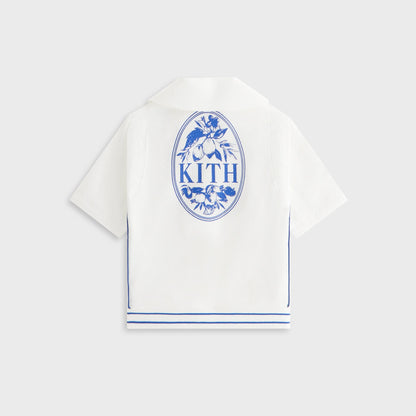 Kids Kith Kith Kids Seersucker Landon Souvenir Shirt - Silk