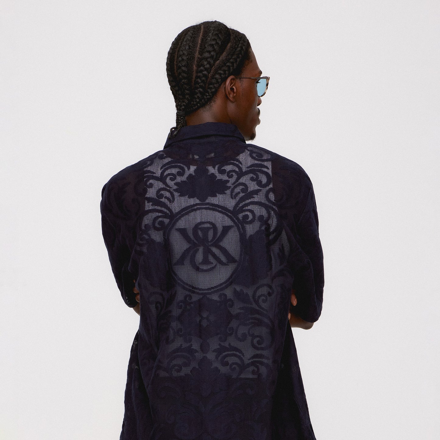 Men Kith Kith Lace Reade Shirt - Ink