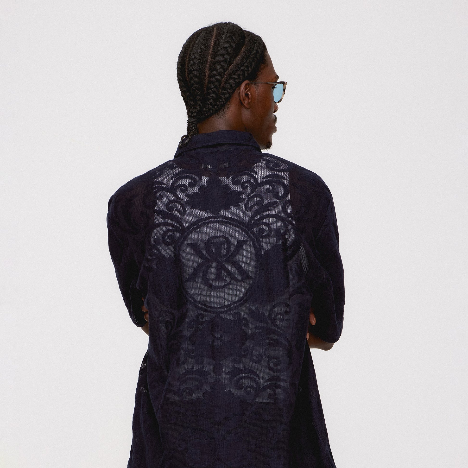 Men Kith Kith Lace Reade Shirt - Ink