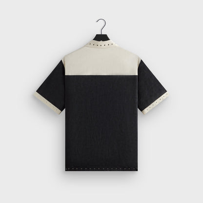 Men Kith &Kin Sawyer Short Sleeve Camp Collar Shirt - Black