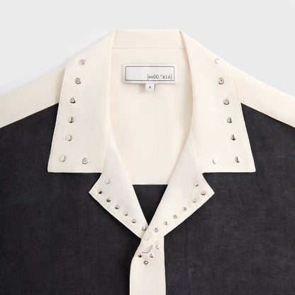 Men Kith &Kin Sawyer Short Sleeve Camp Collar Shirt - Black