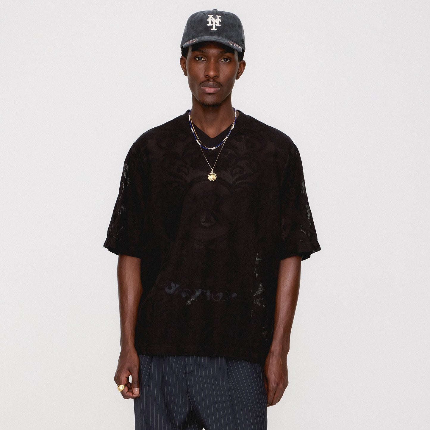 Men Kith Kith Lace Warm Up Shirt - Black