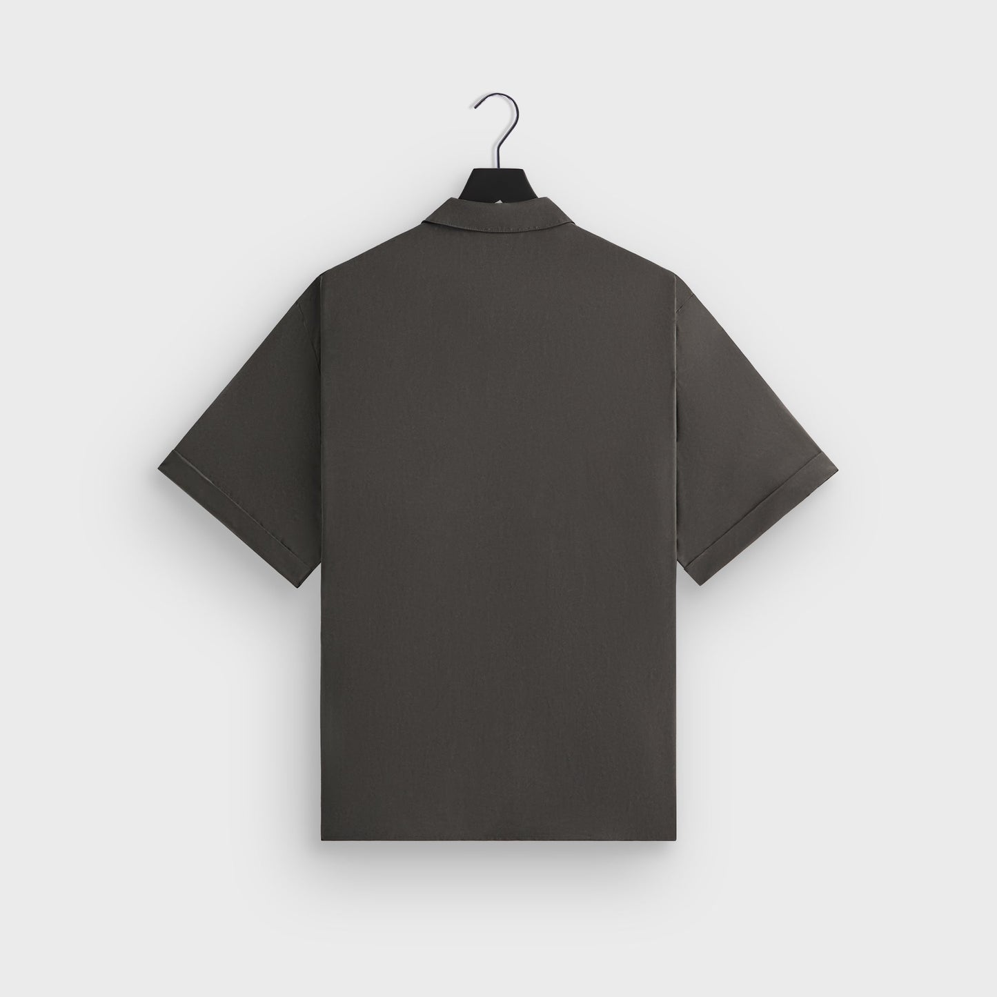 Men Kith &Kin Silk Habotai Short Sleeve Reade Shirt - Somber